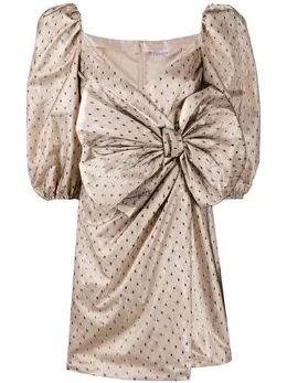 Red Valentino: Платье с бантом 