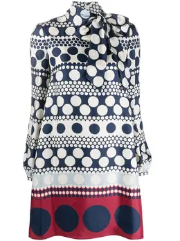 Valentino: Платье в горошек 