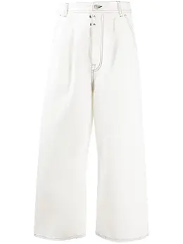 MM6 Maison Margiela: Расклешённые джинсы 