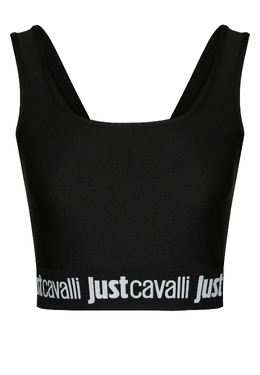 JUST CAVALLI: Чёрный топ 