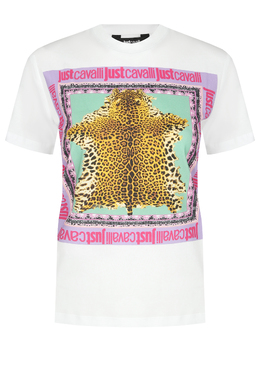 JUST CAVALLI: Белая футболка 