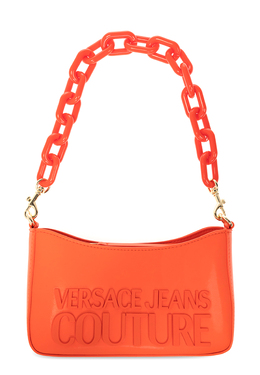 VERSACE JEANS COUTURE: Оранжевая сумка 