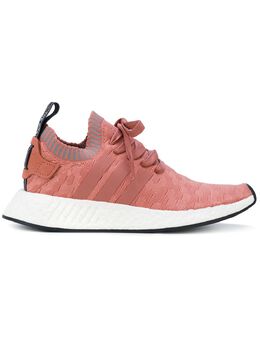 Adidas: Розовые кроссовки  NMD_R2 Primeknit