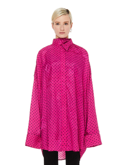 Balenciaga: Розовая рубашка 