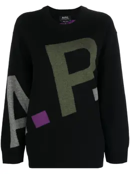 A.P.C.: Свитер с принтом 