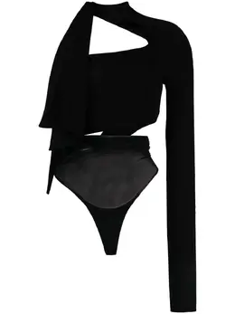 Mugler: Чёрный боди 