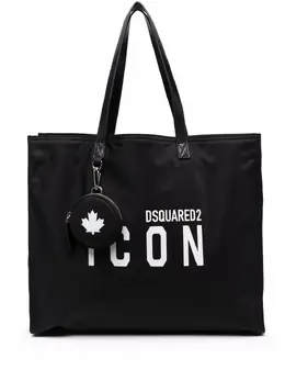 Dsquared2: Сумка-шоппер  Icon с принтом