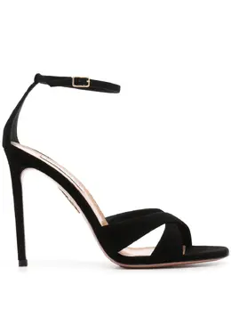 Aquazzura: Чёрные сандалии 