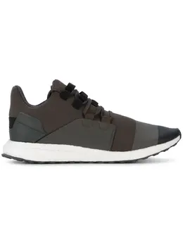Y-3: Коричневые кроссовки 