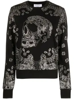 Philipp Plein: Хлопковый свитшот  Skull