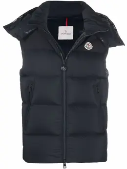 Moncler: Синий жилет 
