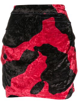Marcelo Burlon County Of Milan: Бархатная юбка 