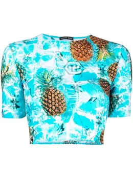 Philipp Plein: Футболка  Pineapple Skies с коротким рукавом