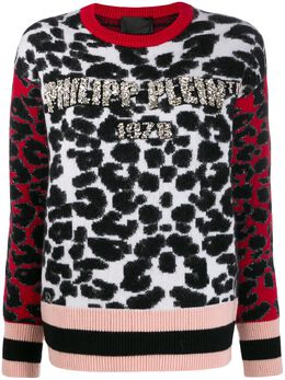 Philipp Plein: Свитер с животным принтом 