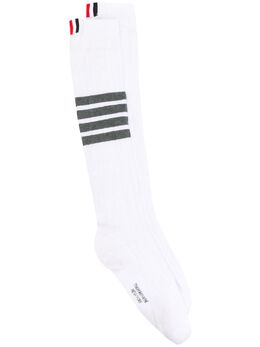 Thom Browne: Белые носки  4-Bar