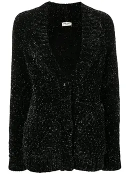 Saint Laurent: Кардиган с v-образным вырезом 