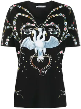 Givenchy: Тёмная футболка 