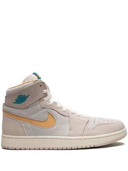 Jordan: Светлые кроссовки  Air Jordan 1 Zoom