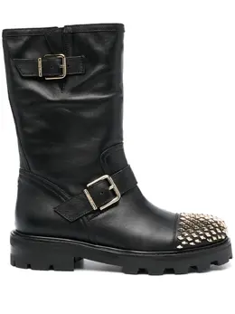 Jimmy Choo: Чёрные ботинки  Biker II