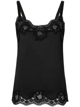 Dolce & Gabbana: Кружевная майка 