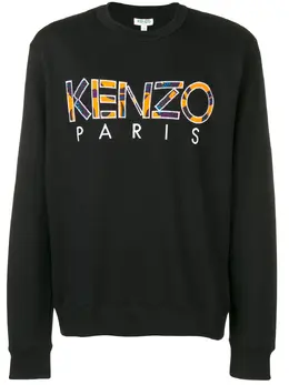 Kenzo: Чёрный свитшот  Paris
