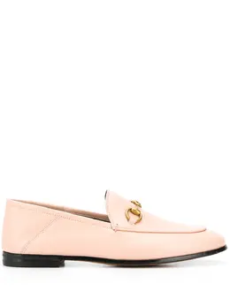 Gucci: Розовые лоферы  Horsebit