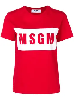 MSGM: Футболка с принтом 
