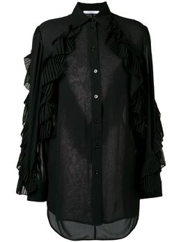 Givenchy: Прозрачная блуза 