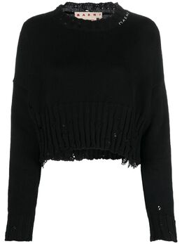 Marni: Рваный свитер 