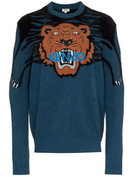 Kenzo: Свитер  Tiger с принтом