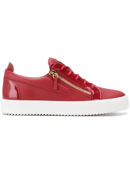 Giuseppe Zanotti Design: Красные кроссовки  Frankie