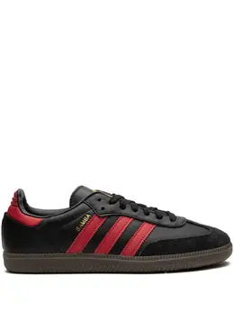 adidas: Чёрные кроссовки  Samba