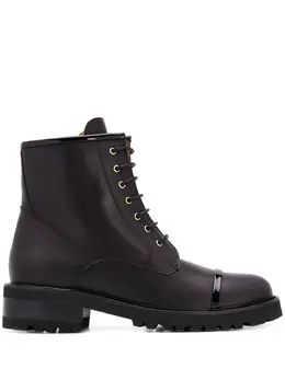 Malone Souliers: Чёрные ботинки 