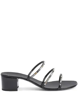 Giuseppe Zanotti: Тёмные сандалии  Colorful