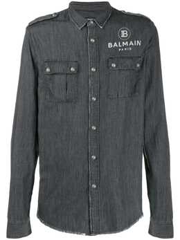 Balmain: Хлопковая рубашка 