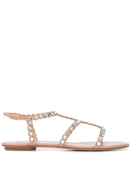 Aquazzura: Бежевые сандалии  Tequila