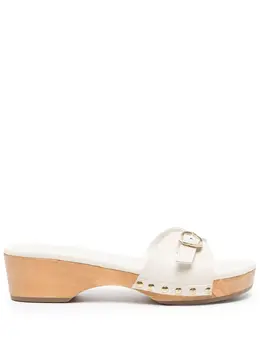 Ancient Greek Sandals: Белые сабо 