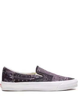 Vans: Чёрные мокасины  Classic Slip On