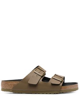 Birkenstock: Сандалии цвета хаки 