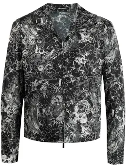 Emporio Armani: Куртка с абстрактным принтом 