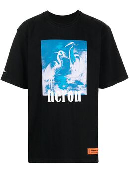 Heron Preston: Футболка  Litho с принтом