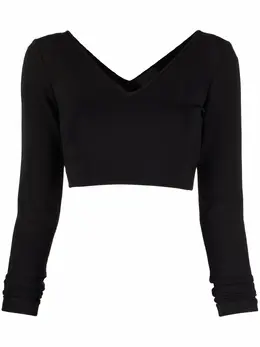 Givenchy: Топ с v-образным вырезом 