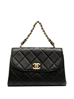 Chanel Pre-Owned: Чёрная сумка на руку 