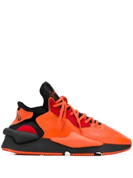 Y-3: Оранжевые кроссовки 