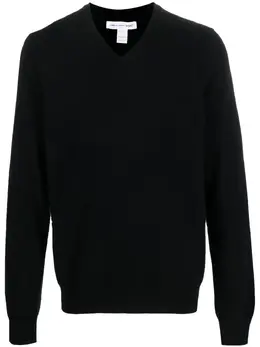 Comme Des Garçons Shirt: Свитер с v-образным вырезом 
