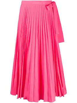Valentino: Плиссированная юбка 