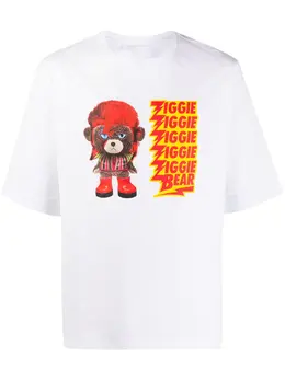 Neil Barrett: Футболка  Ziggie Bear с принтом