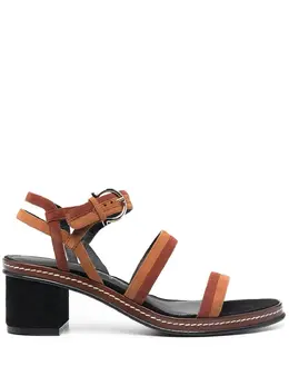 Salvatore Ferragamo: Двухцветные сандалии 