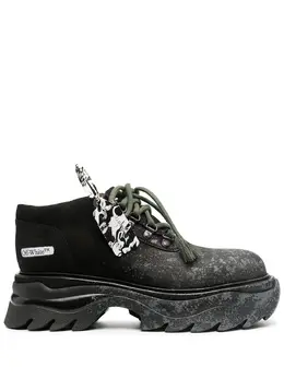 Off-White: Чёрные кроссовки 