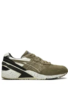 ASICS: Зелёные кроссовки  Gel